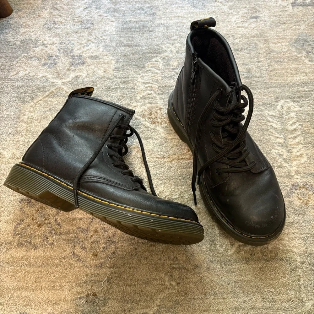 Dr. Martens Black Boots Kids 3
